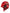 Dolce & Gabbana Red Crystal Gold Roses Brooch Embellished Hat