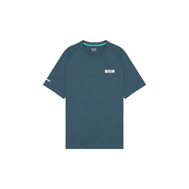 EA7 Emporio Armani Black Polyester T-Shirt