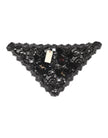 Dolce & Gabbana Black Lace Floral Applique Cotton Veil Hat