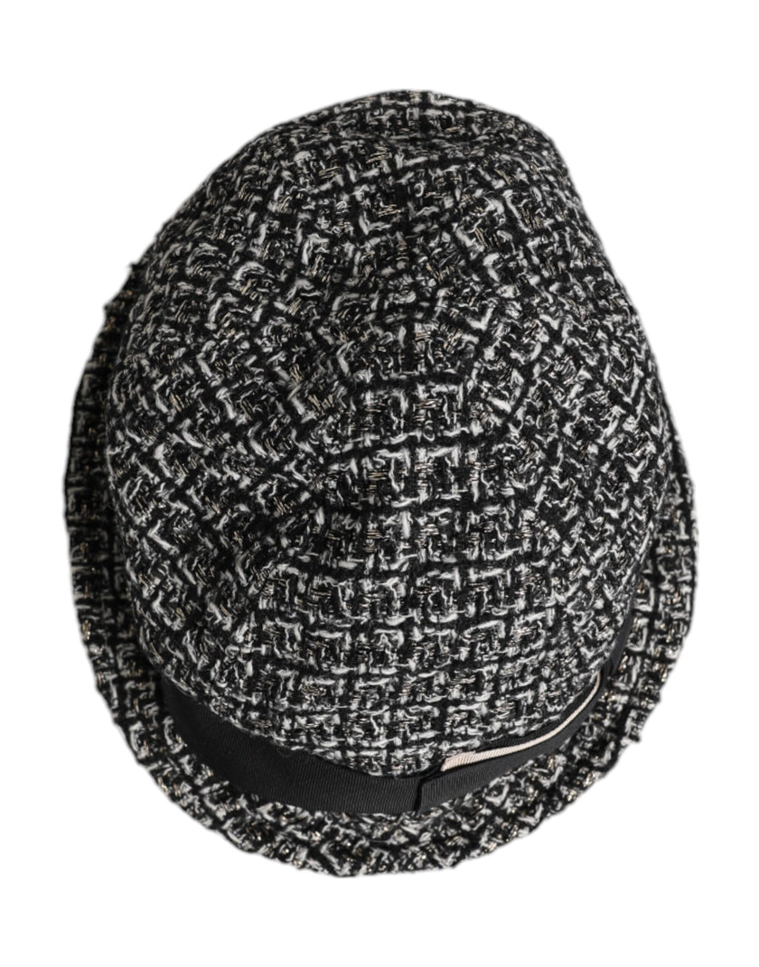 Dolce & Gabbana Black Cotton Blend Bucket Hat