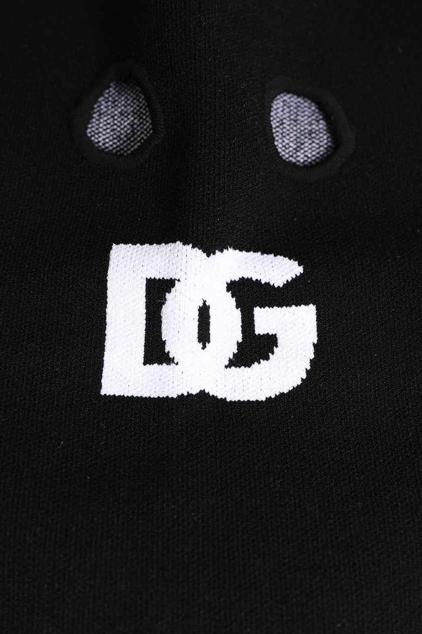Dolce & Gabbana Black Cashmere Knitted Ski Mask Balaclava Hat