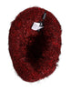 Dolce & Gabbana Red Viscose Tinsel Wide Brim Bucket Hat