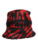 Dolce & Gabbana Black Red Stripe Polyester Wide Brim Bucket Hat