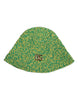 Dolce & Gabbana Green Cotton Crochet DG Logo Bucket Hat