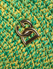 Dolce & Gabbana Green Cotton Crochet DG Logo Bucket Hat