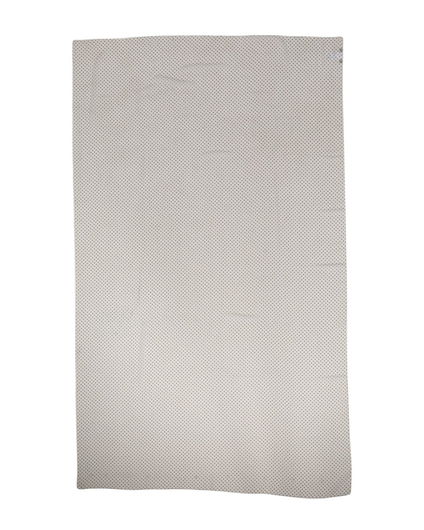 Dolce & Gabbana White Polka Dots Polyester Wrap Shawl Scarf