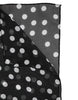 Dolce & Gabbana Black Polka Dots Polyester Wrap Shawl Scarf