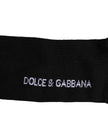 Dolce & Gabbana Black Cotton DG Logo Mid Calf Men Socks