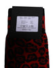 Dolce & Gabbana Black Red Leopard Mid Calf Men Socks