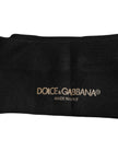 Dolce & Gabbana Black Viscose Logo Over The Calf Socks