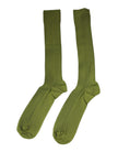 Dolce & Gabbana Green Cotton Logo Over The Calf Socks