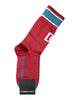 Dolce & Gabbana Red Cotton DG Logo Print Mid Calf Socks