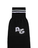 Dolce & Gabbana Black DG Logo Print Cotton Over Calf Socks