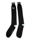 Dolce & Gabbana Black DG Logo Print Cotton Over Calf Socks