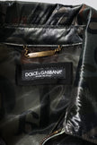 Dolce & Gabbana Green DG Logo Print Bomber Full Zip Jacket