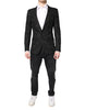 Dolce & Gabbana Black Floral Jacquard Coat Jacket Blazer