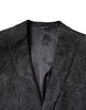Dolce & Gabbana Black Floral Jacquard Coat Jacket Blazer