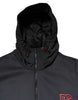 Dolce & Gabbana Black Polyester DG Hooded Full Zip Jacket