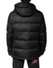Dolce & Gabbana Black Hooded Parka Coat Winter Jacket