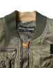 Dolce & Gabbana Green Nylon Full Zip Men Bomber Jacket