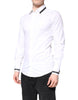 Dolce & Gabbana White Cotton GOLD Men Dress Formal Shirt