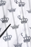 Dolce & Gabbana White Crown Cotton GOLD Formal Dress Shirt