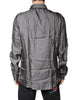Dolce & Gabbana Gray Polka Dot Silk Long Sleeve Shirt