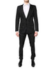 Dolce & Gabbana Black Single Breasted Formal 2 Piece Suit