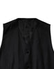 Dolce & Gabbana Black Double Breasted Formal 3 Piece Suit