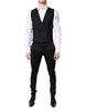 Dolce & Gabbana Black Single Breasted Formal Blazer with Vest
