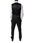 Dolce & Gabbana Black Single Breasted Formal 3 Piece Suit