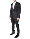 Dolce & Gabbana Dark Gray Wool Single Breasted 2 Piece Suit