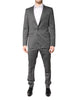 Dolce & Gabbana Gray Wool Single Breasted 2 Piece Suit