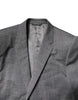 Dolce & Gabbana Gray Wool Single Breasted 2 Piece Suit