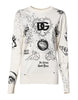Dolce & Gabbana White Logo Angel Print Women Pullover Sweater