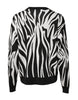 Dolce & Gabbana Black White Print Women Pullover Sweater