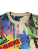 Dolce & Gabbana Multicolor Print Cotton Pullover Sweater