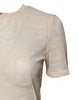 Dolce & Gabbana Ivory Nylon See Through Women Short Sleeves Top