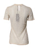 Dolce & Gabbana Ivory Nylon See Through Women Short Sleeves Top