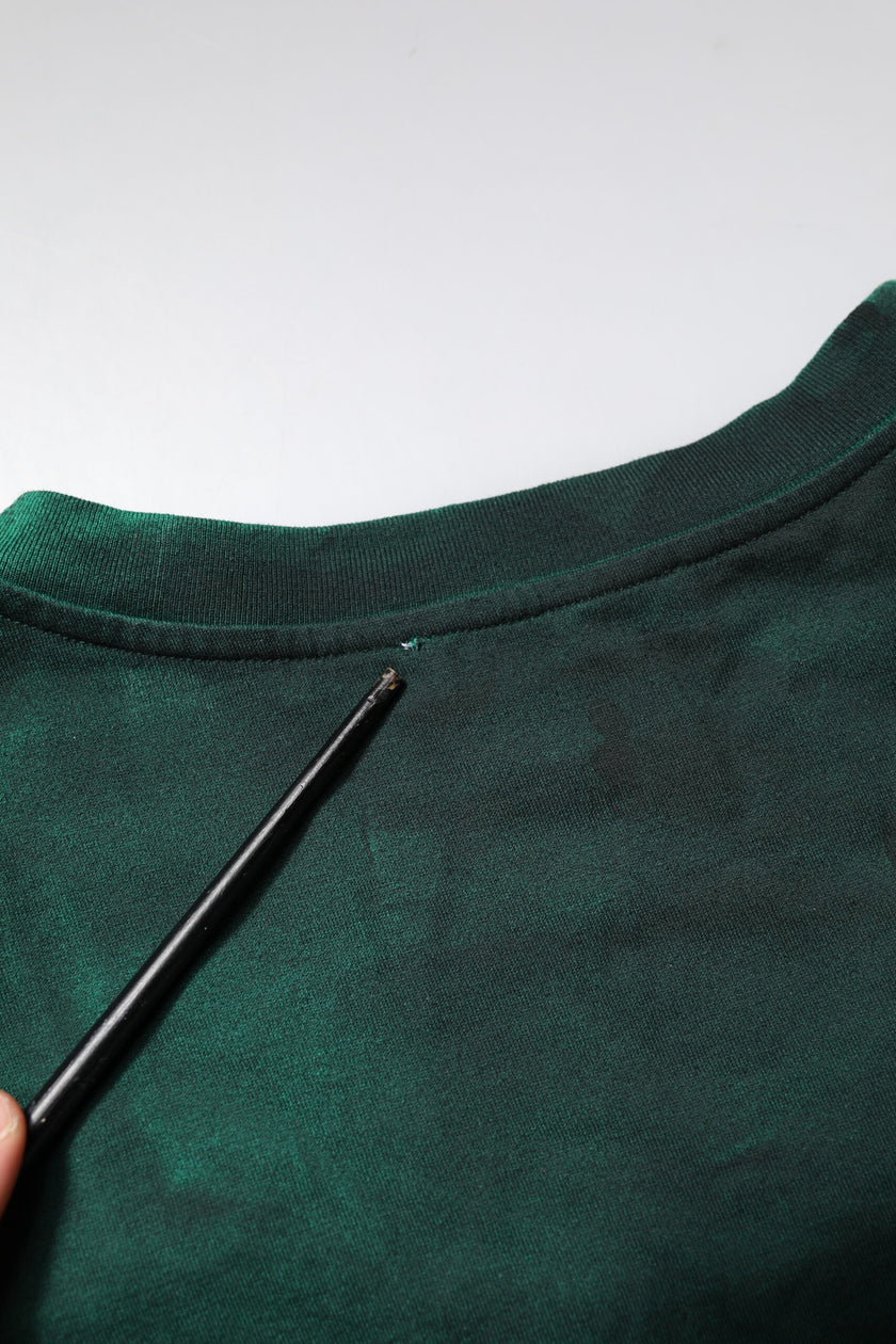 Dolce & Gabbana Green Cotton Round Neck Short Sleeves T-shirt