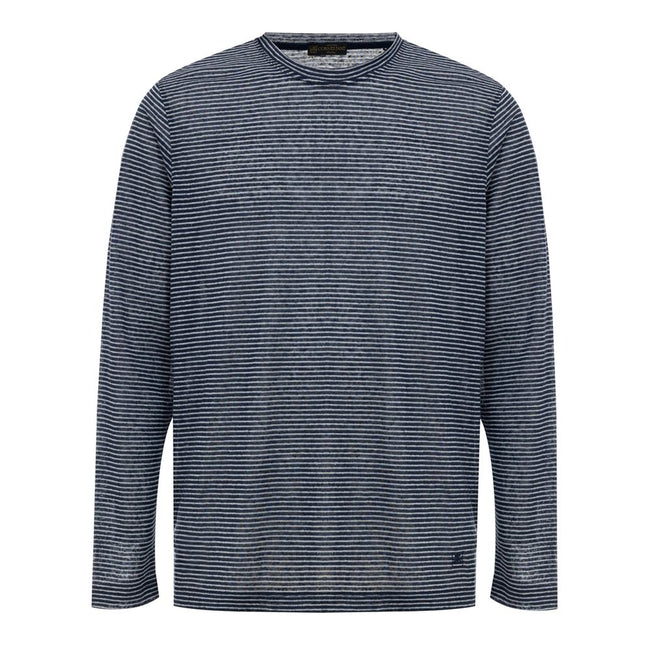 Corneliani Blue Linen Clothing