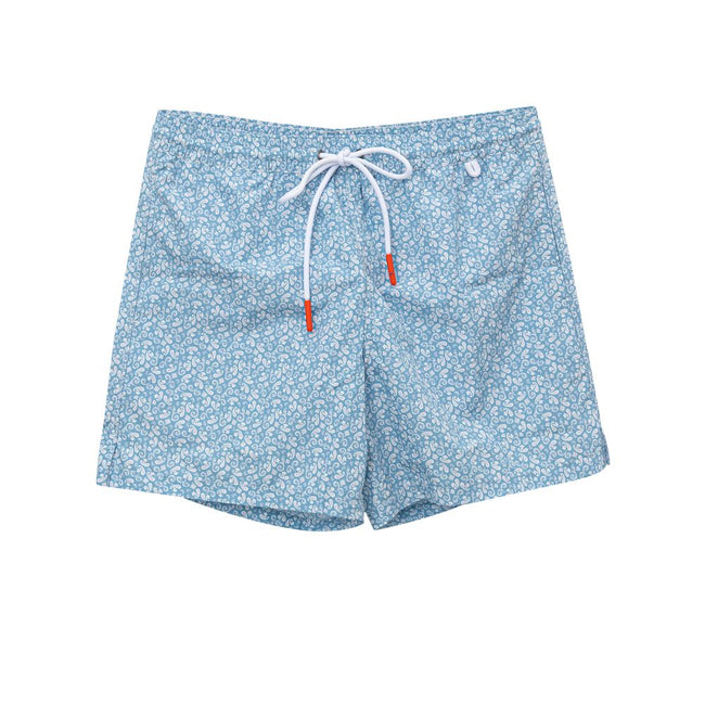 Isaia Light Blue Polyester Swimwear