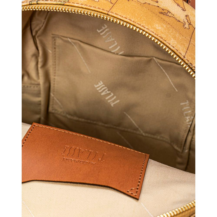 Alviero Martini Prima Classe Beige Leather Backpack