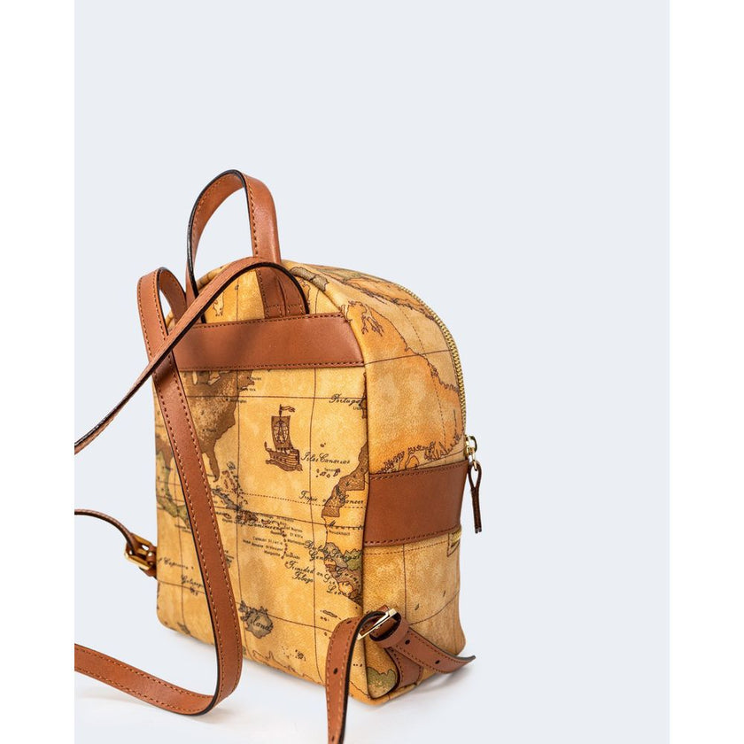 Alviero Martini Prima Classe Beige Leather Backpack