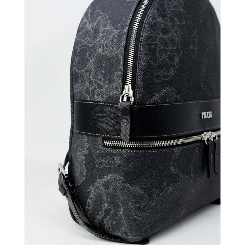 Alviero Martini Prima Classe Black Leather Backpack