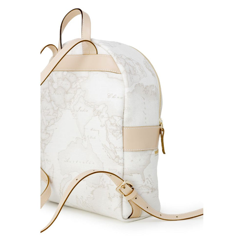 Alviero Martini Prima Classe White Leather Backpack