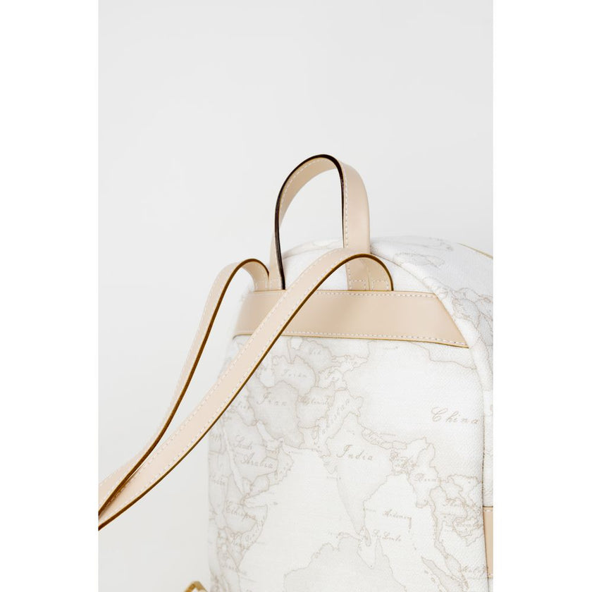 Alviero Martini Prima Classe White Leather Backpack