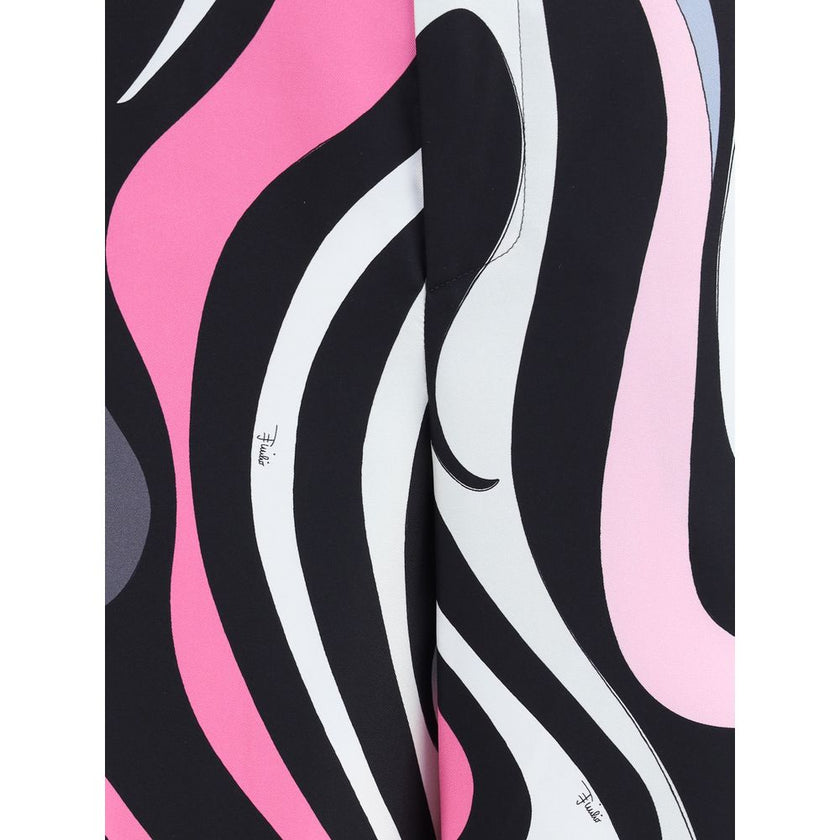 Emilio Pucci Marble print silk Pants