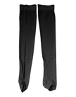 Dolce & Gabbana Black Viscose Stretch Over Calf Stockings Socks