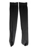 Dolce & Gabbana Black Viscose Stretch Over Calf Stockings Socks